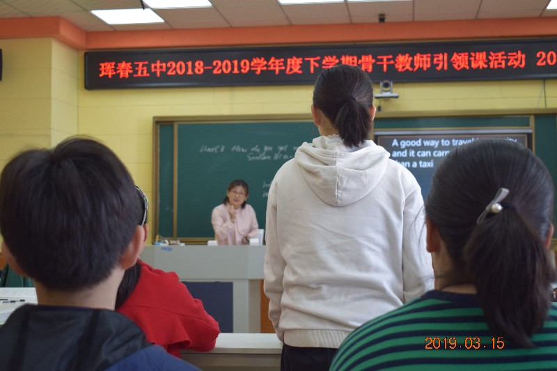 珲春五中 2018-2019学年度下学期骨干教师引领活动