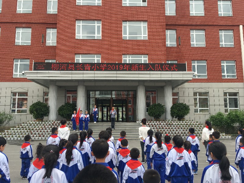 柳河县长青小学开展争做新时代好队员主题队日活动