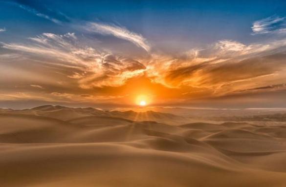 大漠落日图片大全图片
